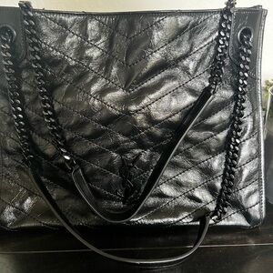 YSL Niki tote in crinkled vintage leather, like new! SALE 🙌
